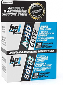 Suport Testosteron - BPI A-HD Elite + Solid 30+30 caps