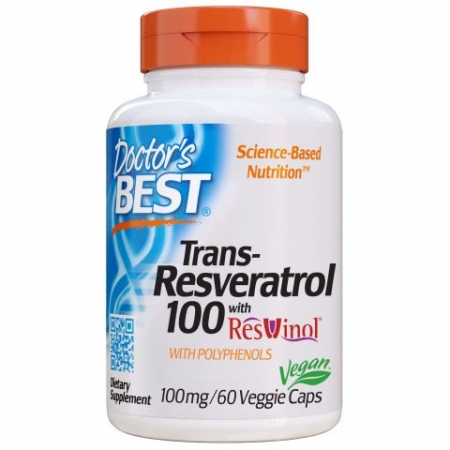Doctor`s Best Trans Resveratrol 100 With Resvinol 60 vcaps