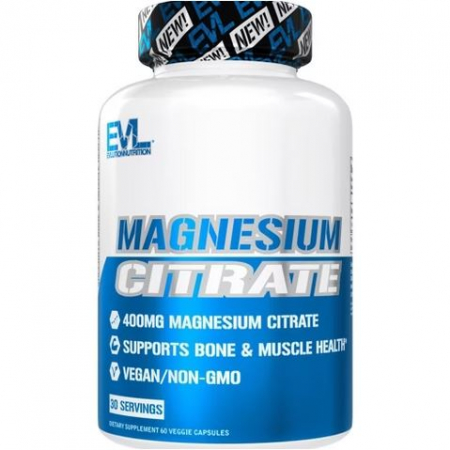 Minerale - Evlution Nutrition Magnesium Citrate 60 vcaps