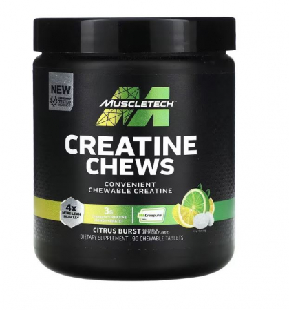 Energizanți / Performanță - Muscletech Creatine Chews 90 chewable tabs