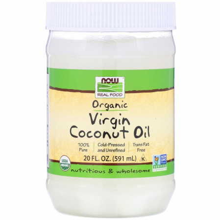 Grăsimi sănătoase / Sănătatea inimii - Now Virgin Coconut Oil Organic 591 ml