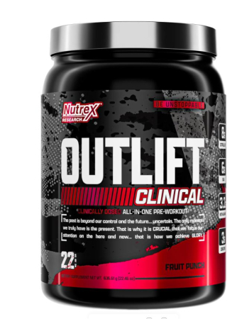 Pre-workout - Nutrex OutLift Clinical 22 serv