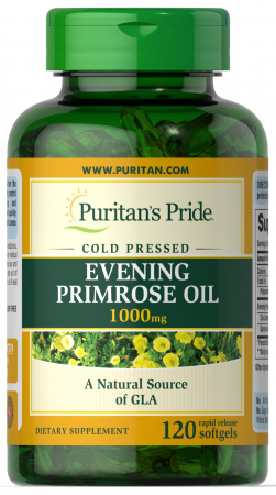 Puritan`s Pride Evening Primrose Oil 1000 mg with GLA 120 softgels