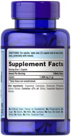 Puritan`s Pride Inositol 1000 mg 90 coated caplets [1]