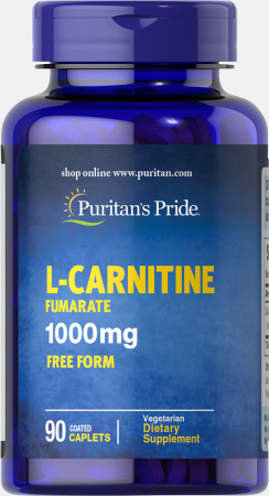 Slăbire & Tonifiere - Puritan`s Pride L-Carnitine Fumarate 1000 mg 90 caplets