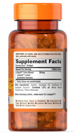 Puritan`s Pride Lutigold Extra Zexanthin 60 softgels [1]