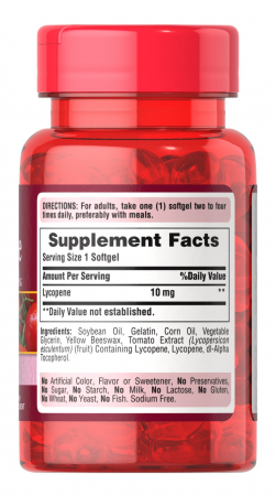 Puritan`s Pride Lycopene 10 mg 100 softgels [1]