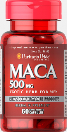 Libido/Afrodisiace - Puritan`s Pride Maca 500 mg 60 caps