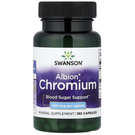 Vitamine, Minerale & Sănătate - Swanson Albion Chelated Chromium 200 mcg 180 caps