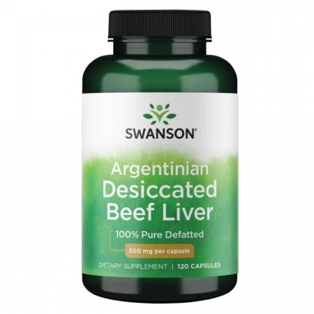 Swanson Argentinian Desiccated Beef Liver 500mg 120 caps