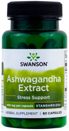 Imunitate / Anti-stres / Neurotransmițători - Swanson Ashwagandha Extract 450mg 60 caps
