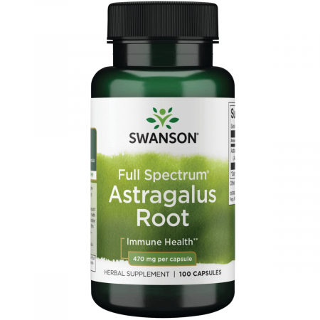 Imunitate / Anti-stres / Neurotransmițători - Swanson Full Spectrum Astragalus Root 470mg 100 caps
