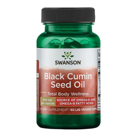 Swanson Black Cumin Seed Oil 500 mg 60 liquid vcaps