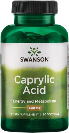 Vitamine, Minerale & Sănătate - Swanson Caprylic Acid 60 softgels