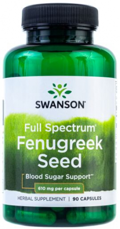 Repartizatori de nutrienți - Swanson Full Spectrum Fenugreek Seed 610mg 90 caps