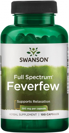 Nootropice / Focus mental - Swanson Full Spectrum Feverfew 380 mg 100 caps