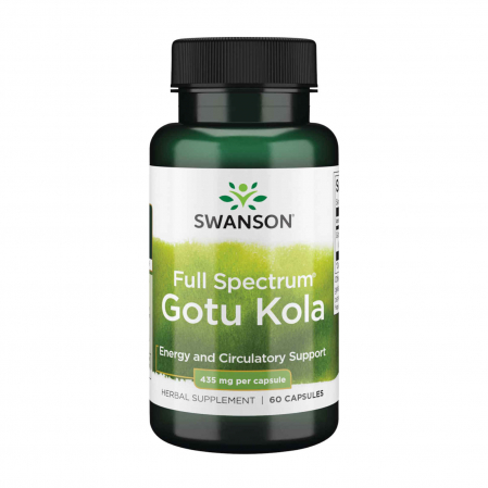 Nootropice / Focus mental - Swanson Full Spectrum Gotu Kola 435mg 60 caps