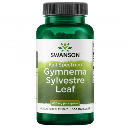 Hepatoprotector / Rinichi / Detoxifiere - Swanson Full Spectrum Gymnema Sylvestre Leaf 400mg 100 caps