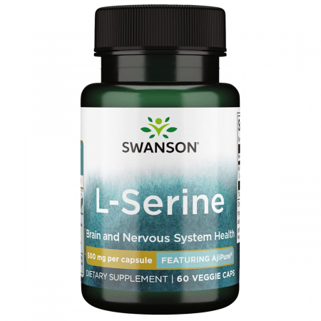 Nootropice / Focus mental - Swanson L-Serine 500mg 60 vcaps
