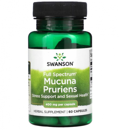 Vitamine, Minerale & Sănătate - Swanson Full Spectrum Mucuna Pruriens 400 mg 60 caps