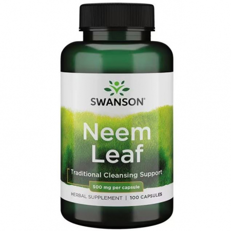 Antioxidanți / Acid alfa lipoic - Swanson Neem Leaf 500 mg 100 caps