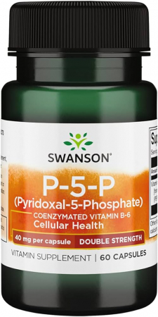 Vitamine, Minerale & Sănătate - Swanson P-5-P Pyridoxal-5-Phosphate 40 mg 60 caps