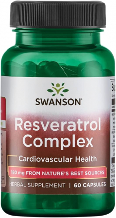Anti estrogeni - Swanson Resveratrol Complex 180mg 60 caps