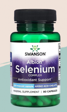 Antioxidanți / Acid alfa lipoic - Swanson Selenium Complex 200 mcg 90 caps