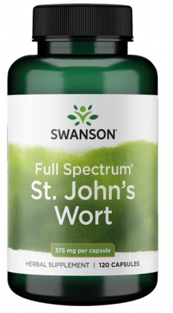 Nootropice / Focus mental - Swanson Full Spectrum St. John's Wort 375 mg 120 caps