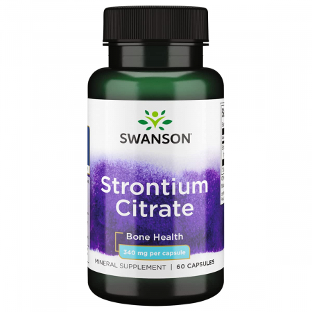 Articulații / Colagen / Mobilitate - Swanson Strontium Citrate 340 mg 60 caps