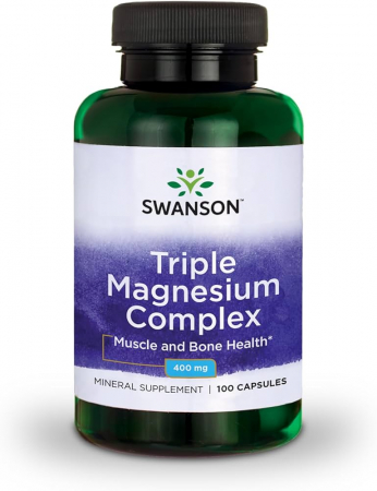 Swanson Triple Magnesium Complex 400 mg 100 caps