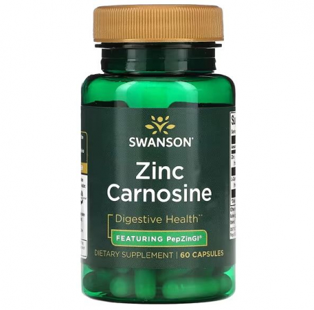 Enzime digestive/Probiotice - Swanson Zinc Carnosine 60 caps