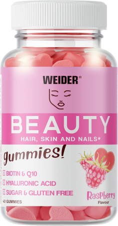 Vitamine A, B, C, D, E, K - Weider Beauty Hair, Skin and Nails 40 gummies