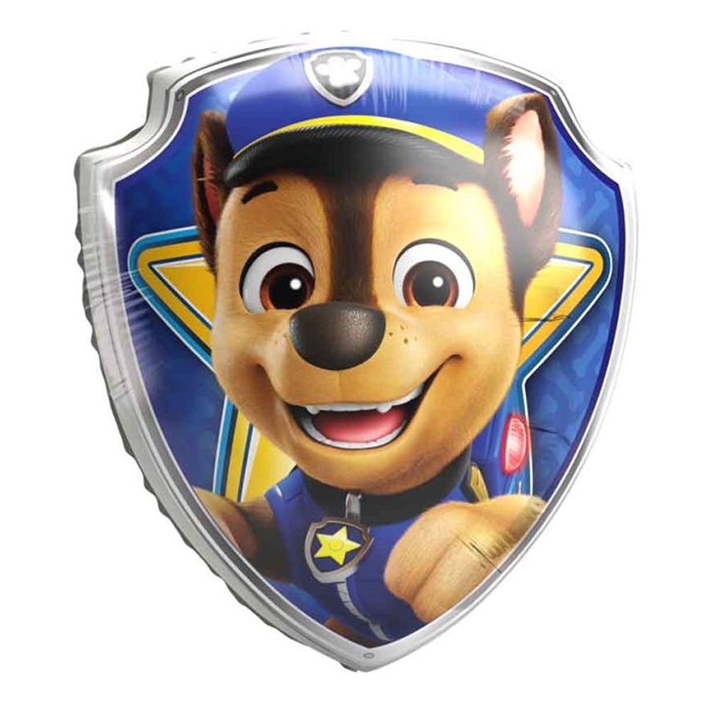 Accesorii petrecere - Balon folie, forma insigna Paw Patrol - Rescue Heroes 68x75cm
