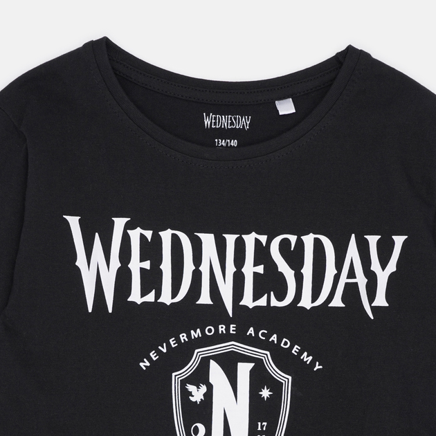 Pijama din bumbac cu maneca lunga Disney Wednesday [3]
