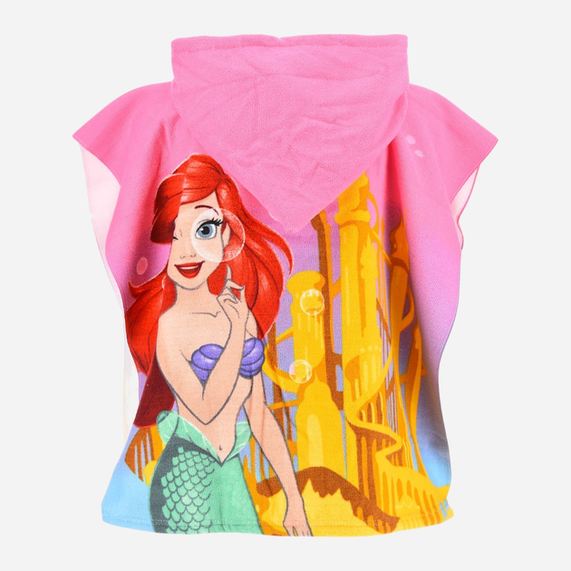 Prosop poncho microfibra Printesele Disney Ariel , 55x110 cm [2]