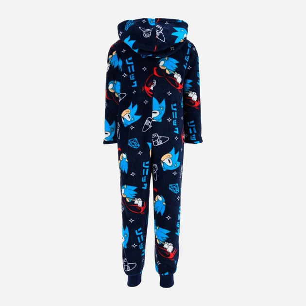 Pijama intreaga overall coral fleece Sonic [2]