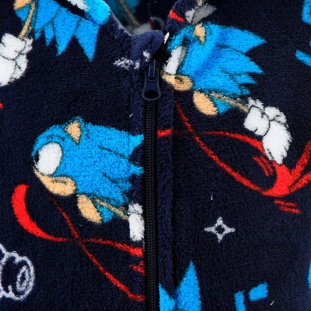 Pijama intreaga overall coral fleece Sonic [4]