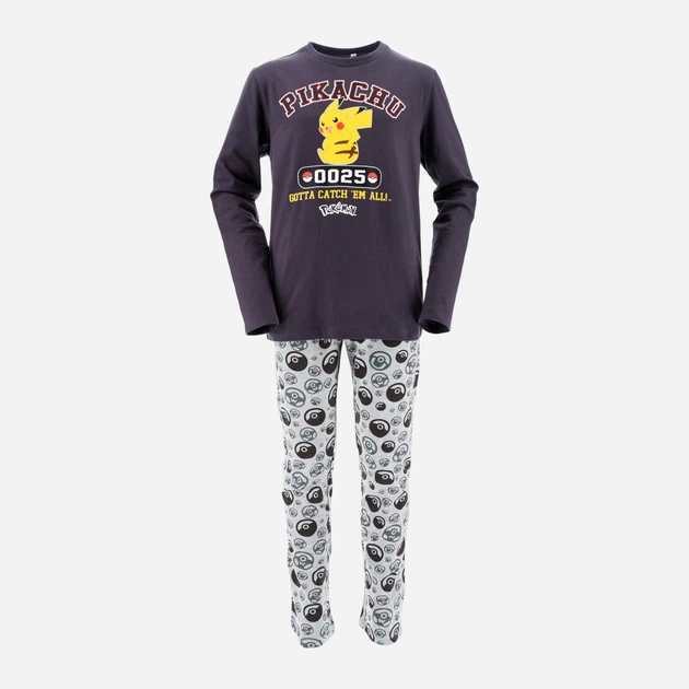 Pijama bumbac, 2 piese, maneca lunga Pokemon [7]