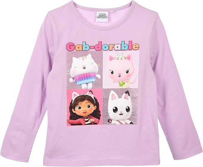 Bluze copii - Bluza maneca lunga Gabby's Dollhouse Gabdorable