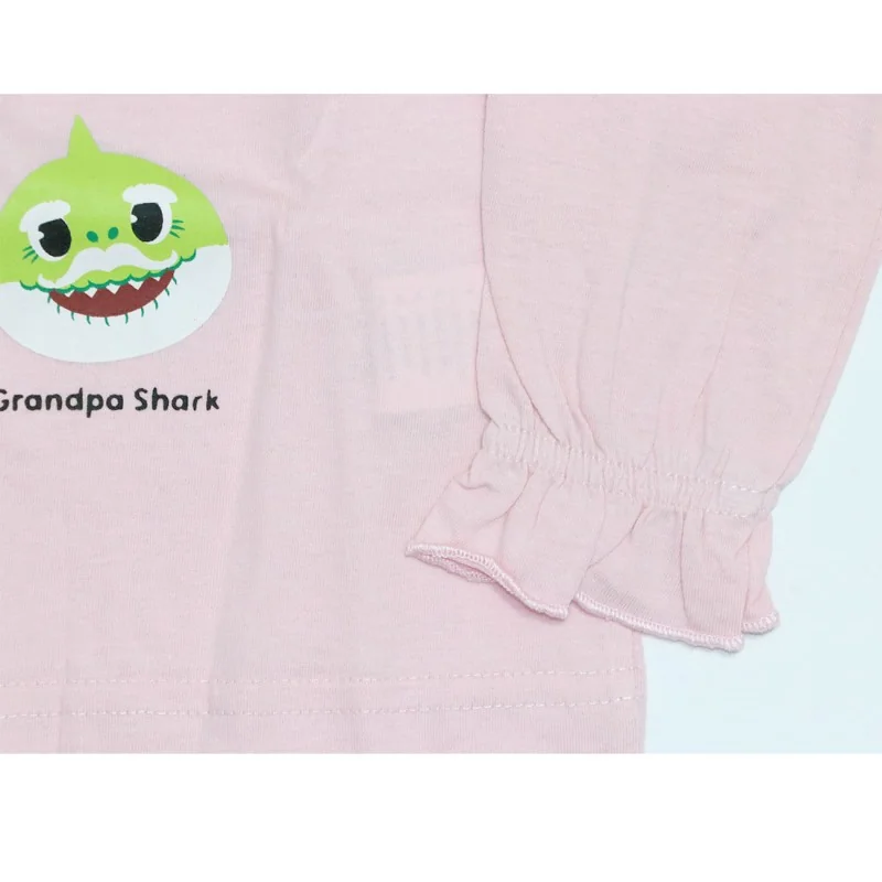 Bluza maneca lunga roz, Baby Shark Fin-Tastic [4]