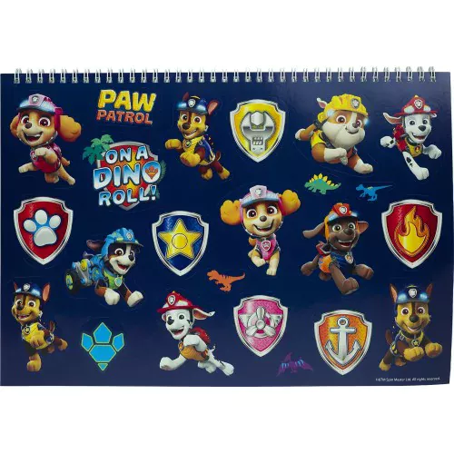 Bloc desen cu stickere A4 cu spira Paw Patrol, 40 coli [3]
