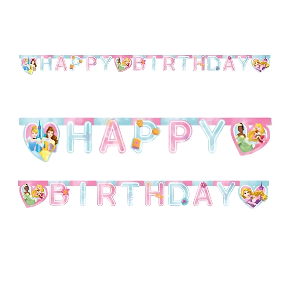 Ghirlanda decor Princess Live Your Story, Happy Birthday Sign FS, 200 cm [2]
