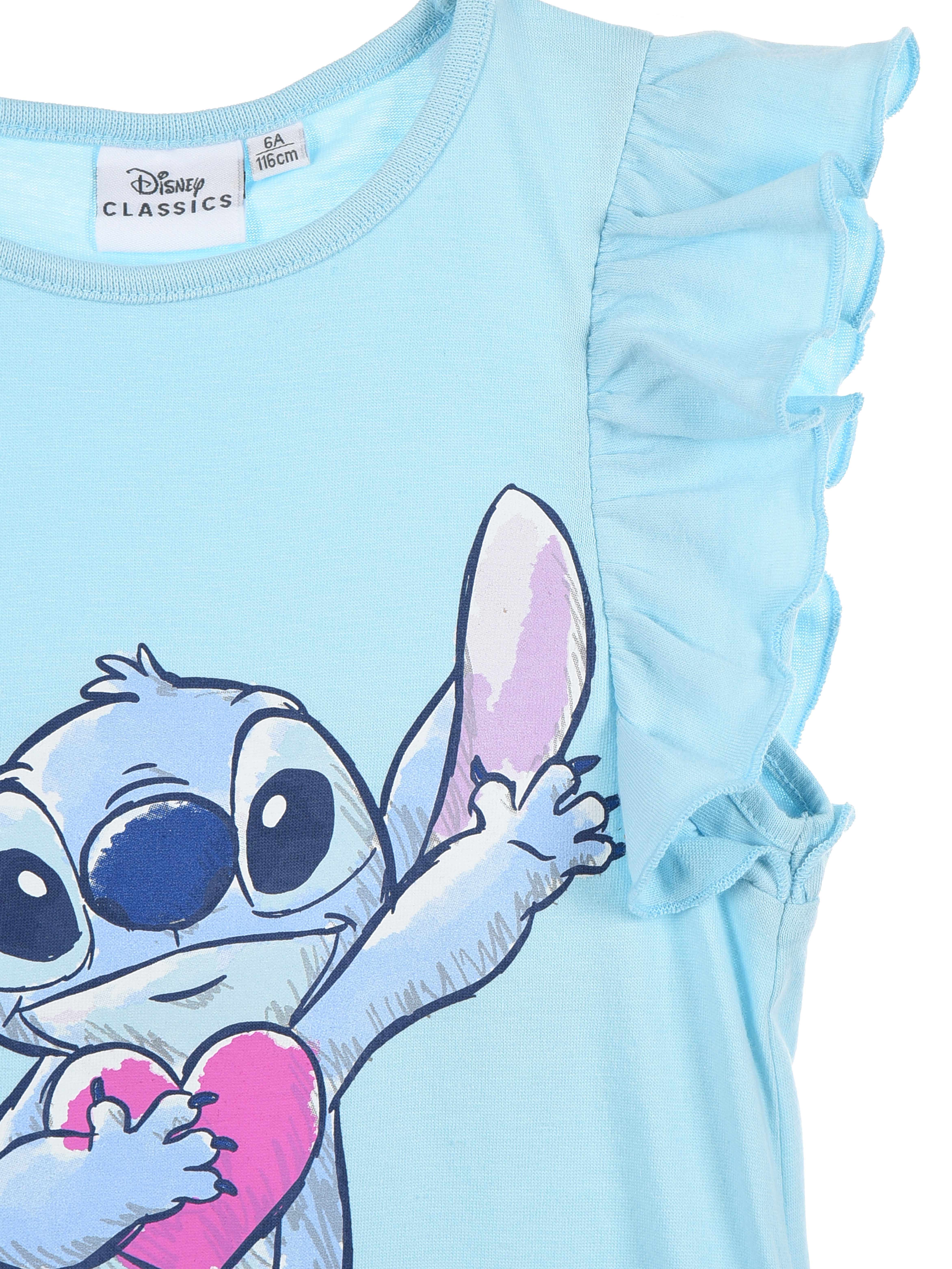Tricou bumbac maneca scurta cu volanas, Lilo & Stitch Cute [4]