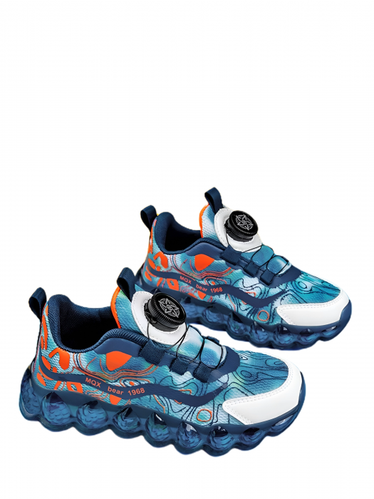 Adidasi copii sport din panza Glow in the dark [2]