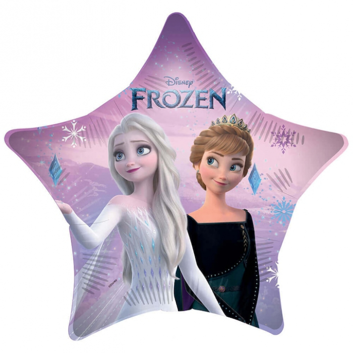 Balon folie forma stea, Frozen 2 Wind Spirit, rotund, 46 cm [1]