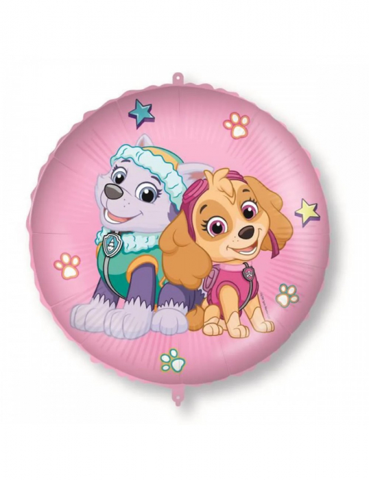 Balon folie rotund Paw Patrol Skye And Everest 46 cm [1]