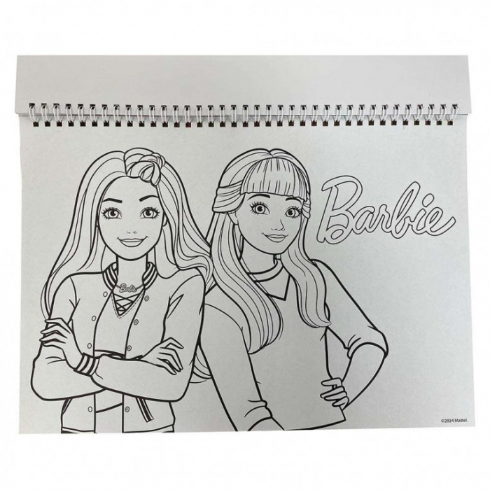 Bloc de desen A4 spirala, Barbie Happy Thoughts, 40 foi si stickere [3]