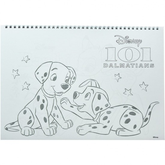 Bloc de desen A4 spirala, Disney Classic, 40 foi si stickere [4]