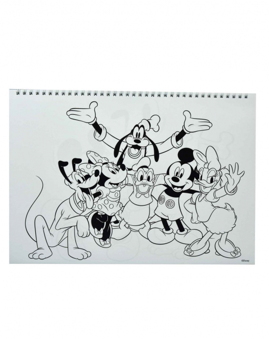 Bloc de desen A4 spirala, Disney Mickey Fun Times, 40 foi si stickere [2]